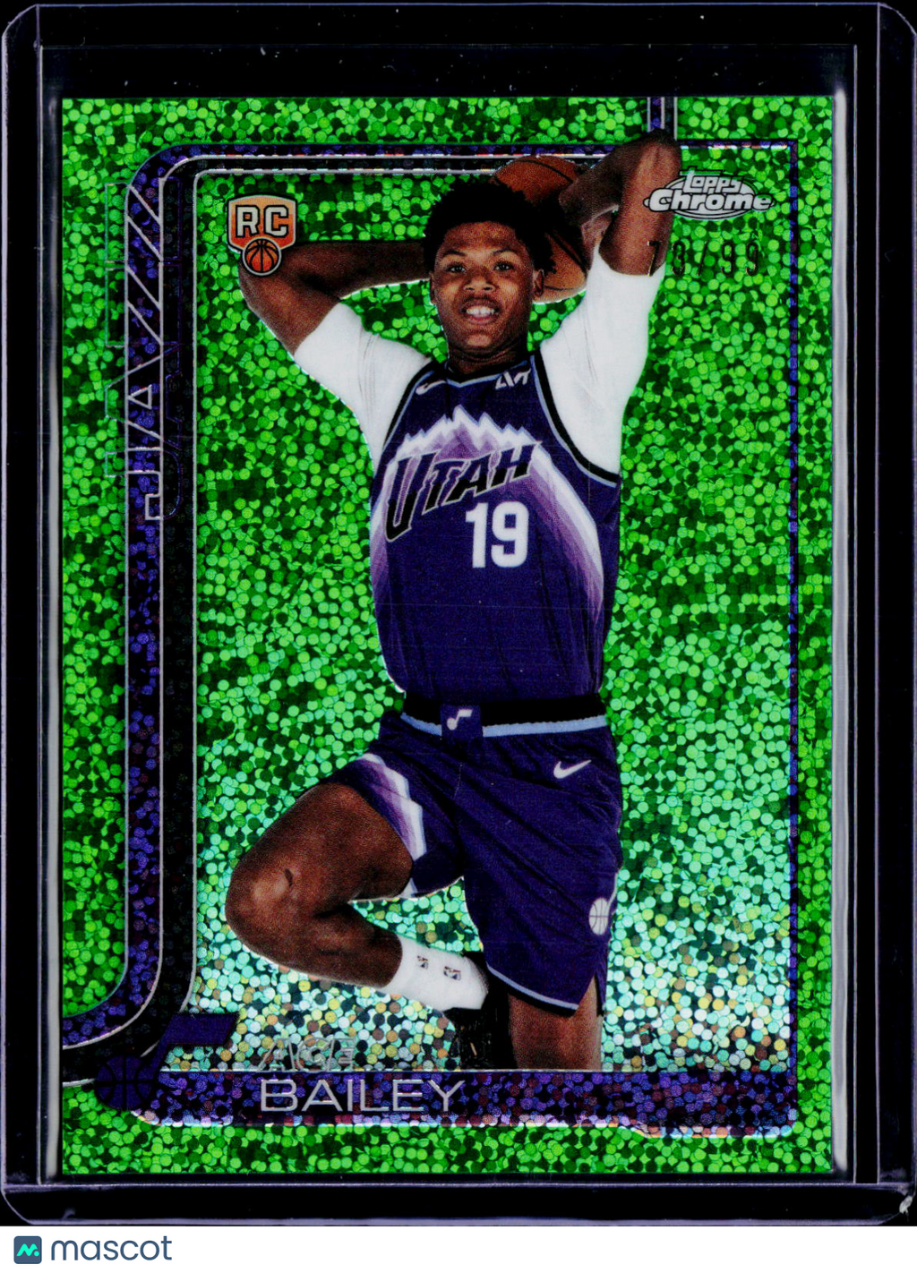 2025-26 Topps Chrome Update Ace Bailey Image Variation Green Speckle /99