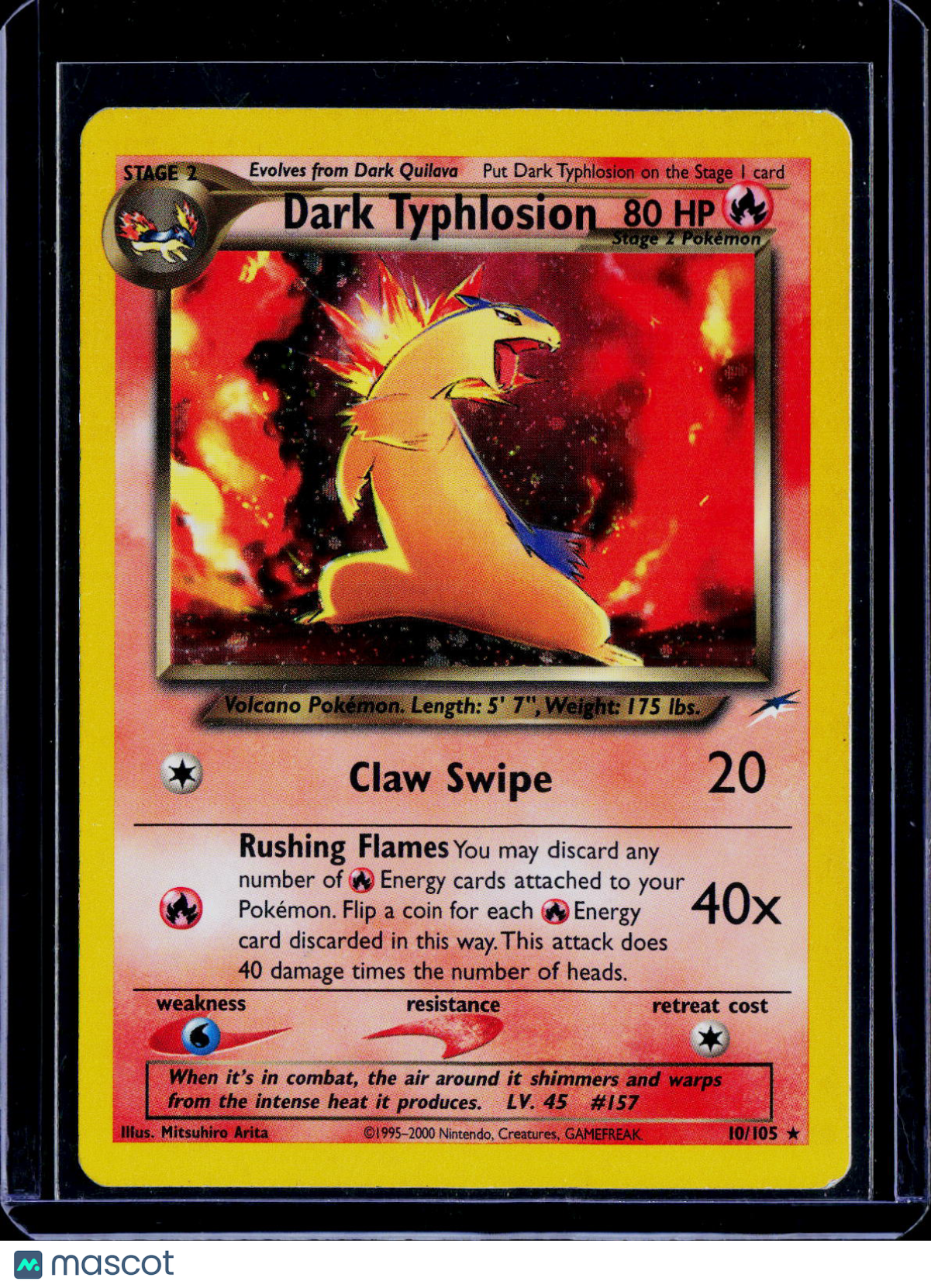 Dark Typhlosion Holo 10/105