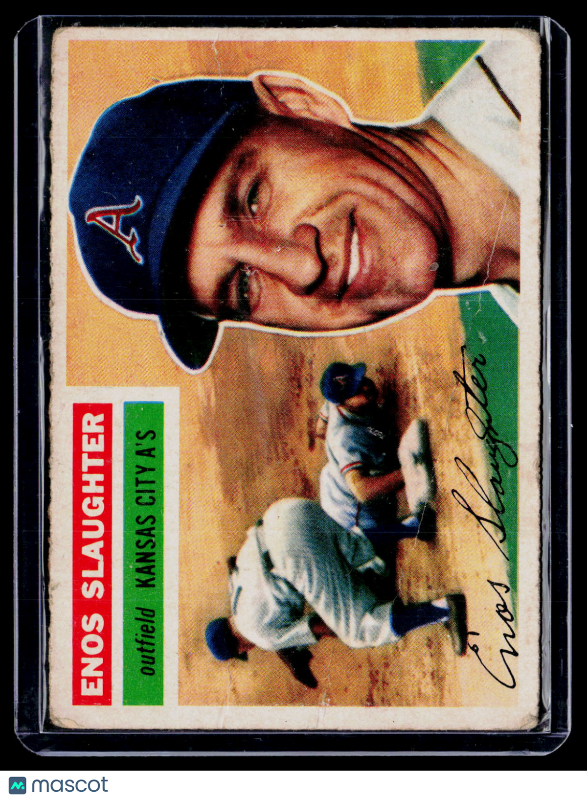 1956 Topps Enos Slaughter 109 Poor Condition