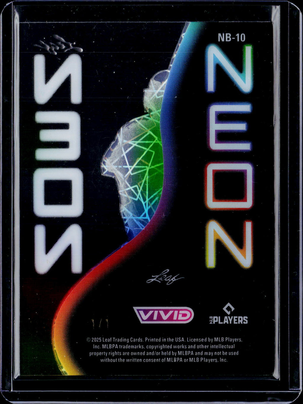 2025 Leaf Vivid Carson Benge Neon Bronze 1/1
