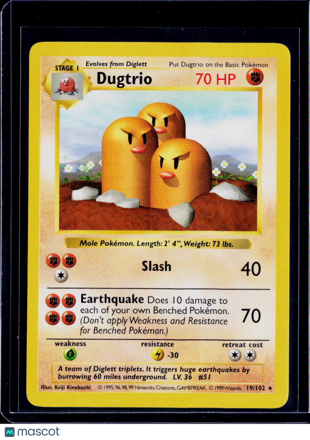Dugtrio 19/102 Shadowless