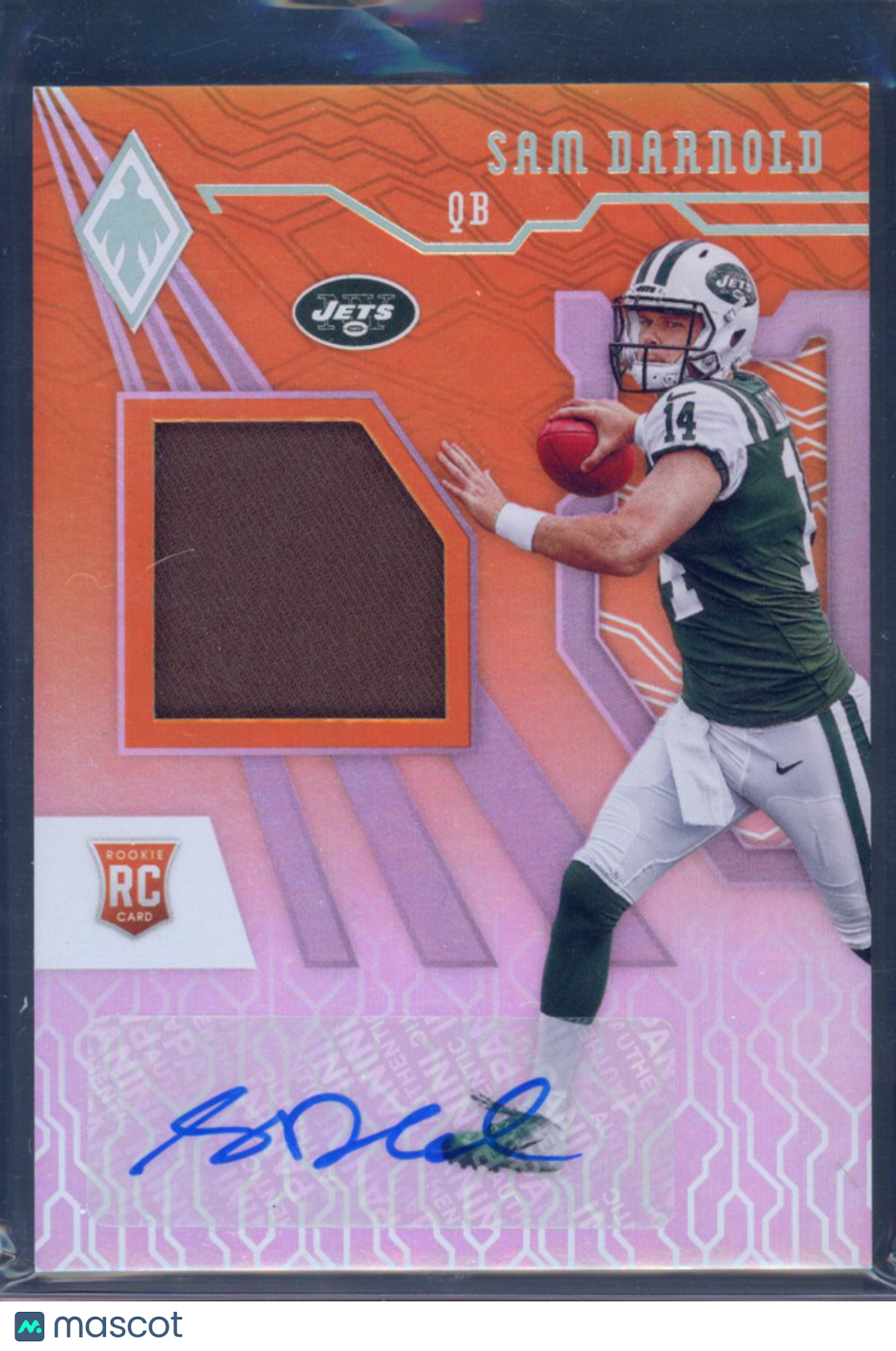 2018 Phoenix Sam Darniold Rookie Patch Auto 32/410 RC