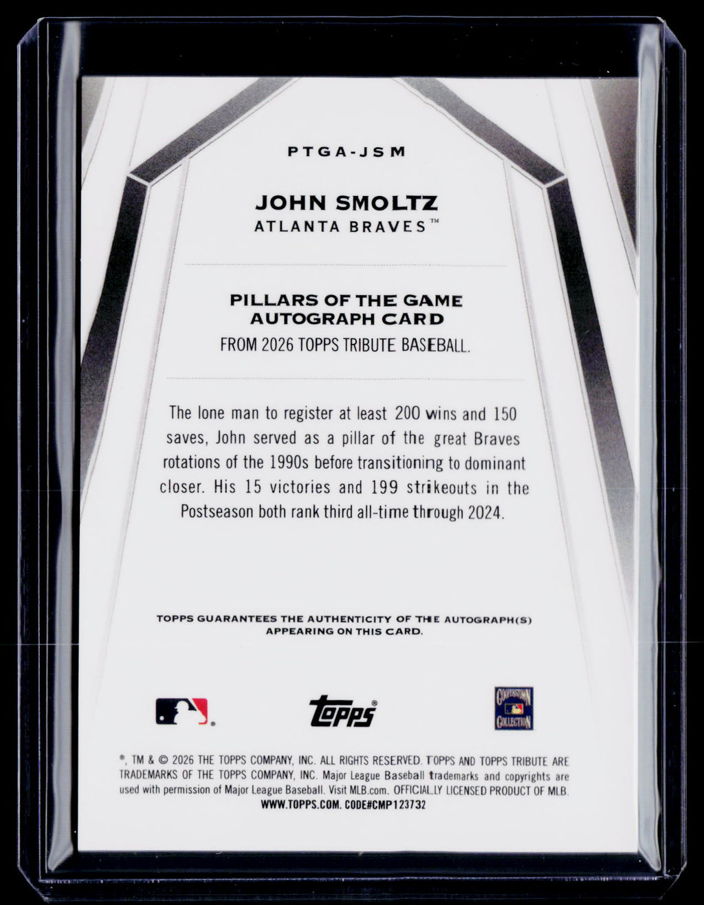 2026 Tribute John Smoltz Green Auto 78/99