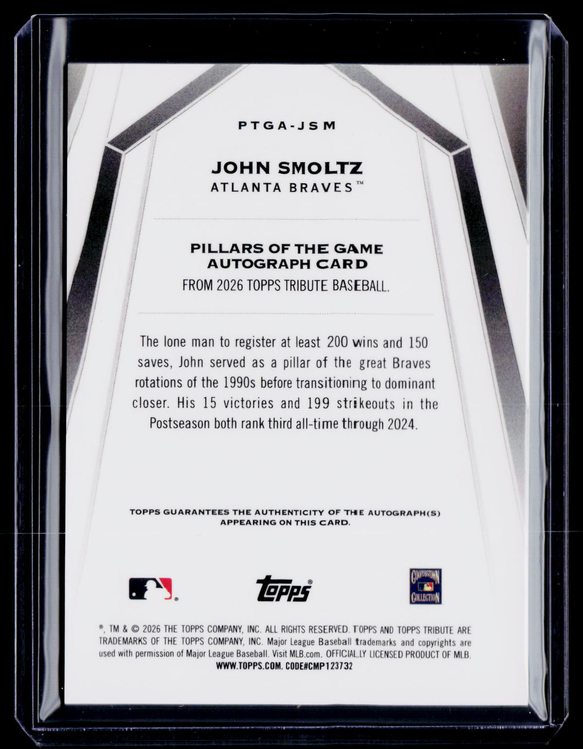 2026 Tribute John Smoltz Green Auto 78/99