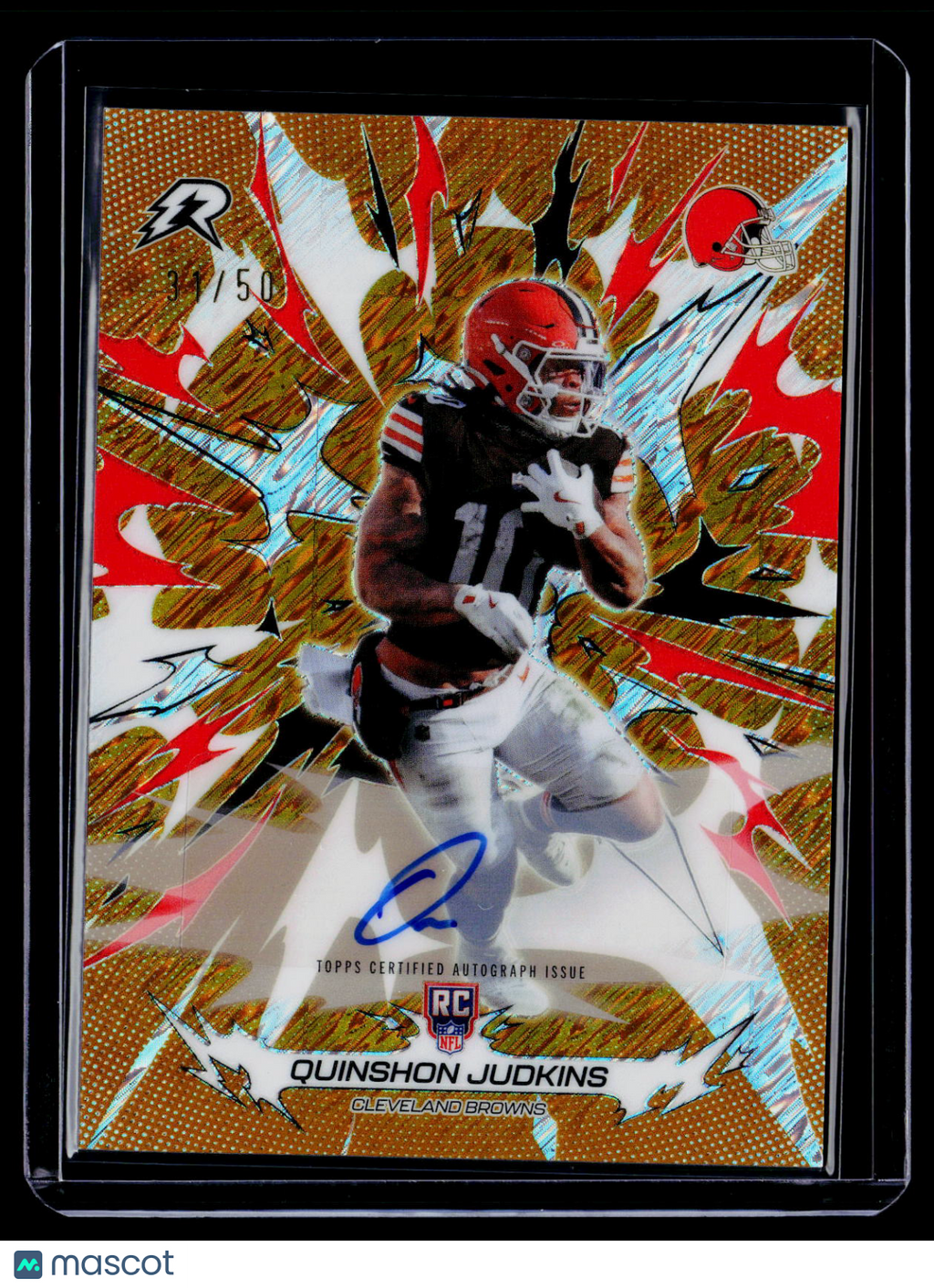 2025 Topps Resurgence Quinshon Judkins Rookie Gold Static Auto 31/50 RC