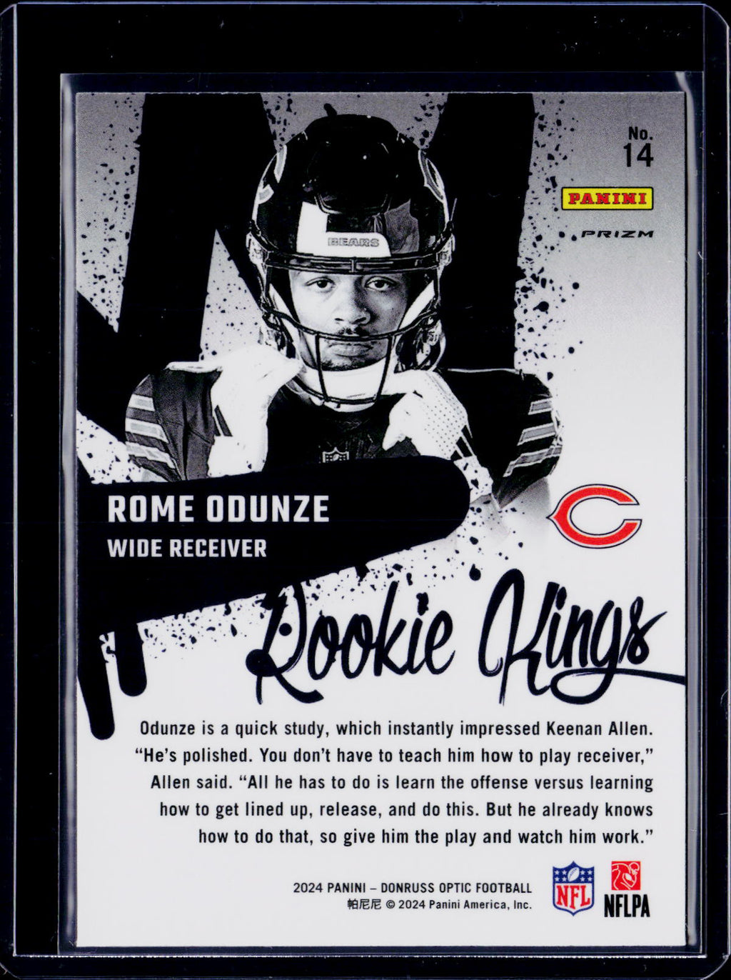 2024 Donruss Optic Rome Odunze Rookie Kings