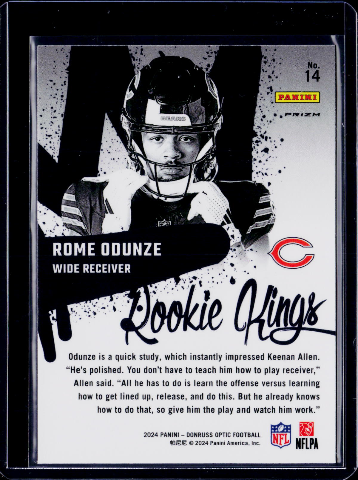 2024 Donruss Optic Rome Odunze Rookie Kings