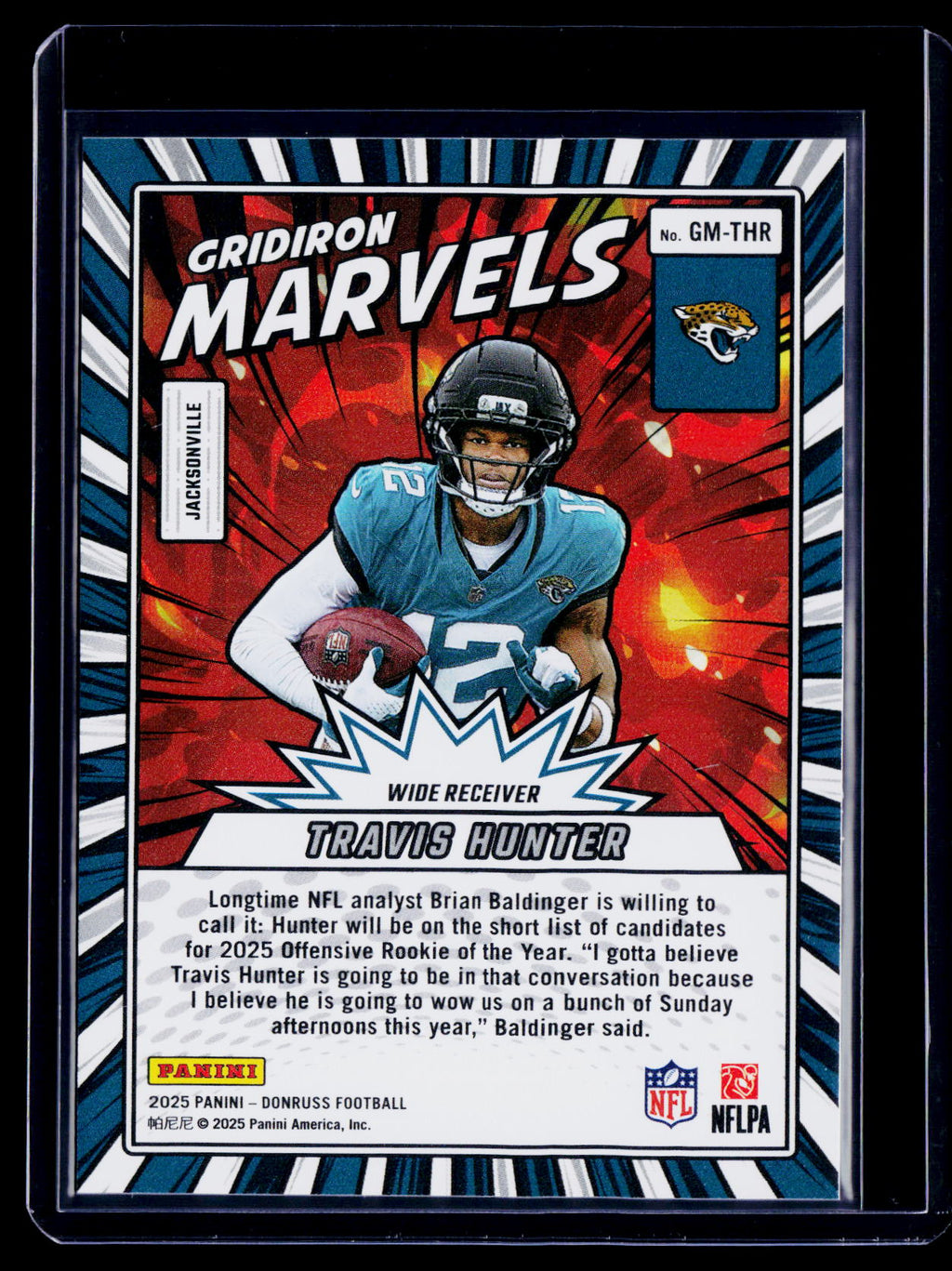 2025 Donruss Travis Hunter Rookie Gridiron Marvels RC