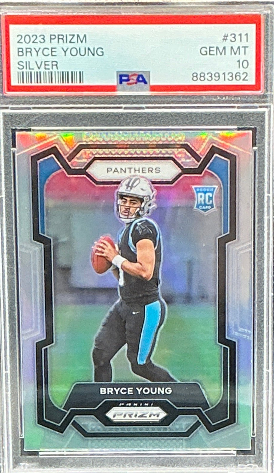 2023 Prizm Bryce Young RC Silver Prizm PSA 10