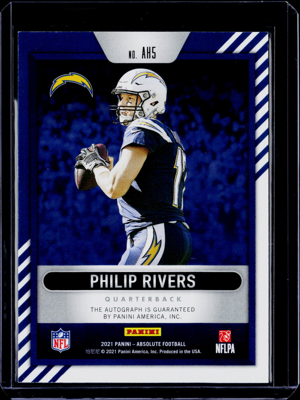 2021 Panini Absolute Philip Rivers Absolute Heroes Auto 18/25