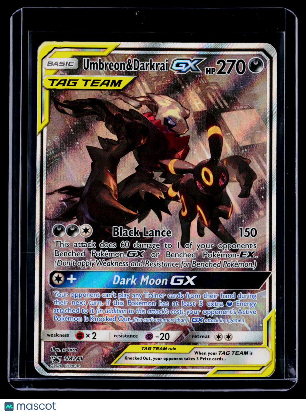 Pokemon Umbreon & Darkrai GX SM241 Promo