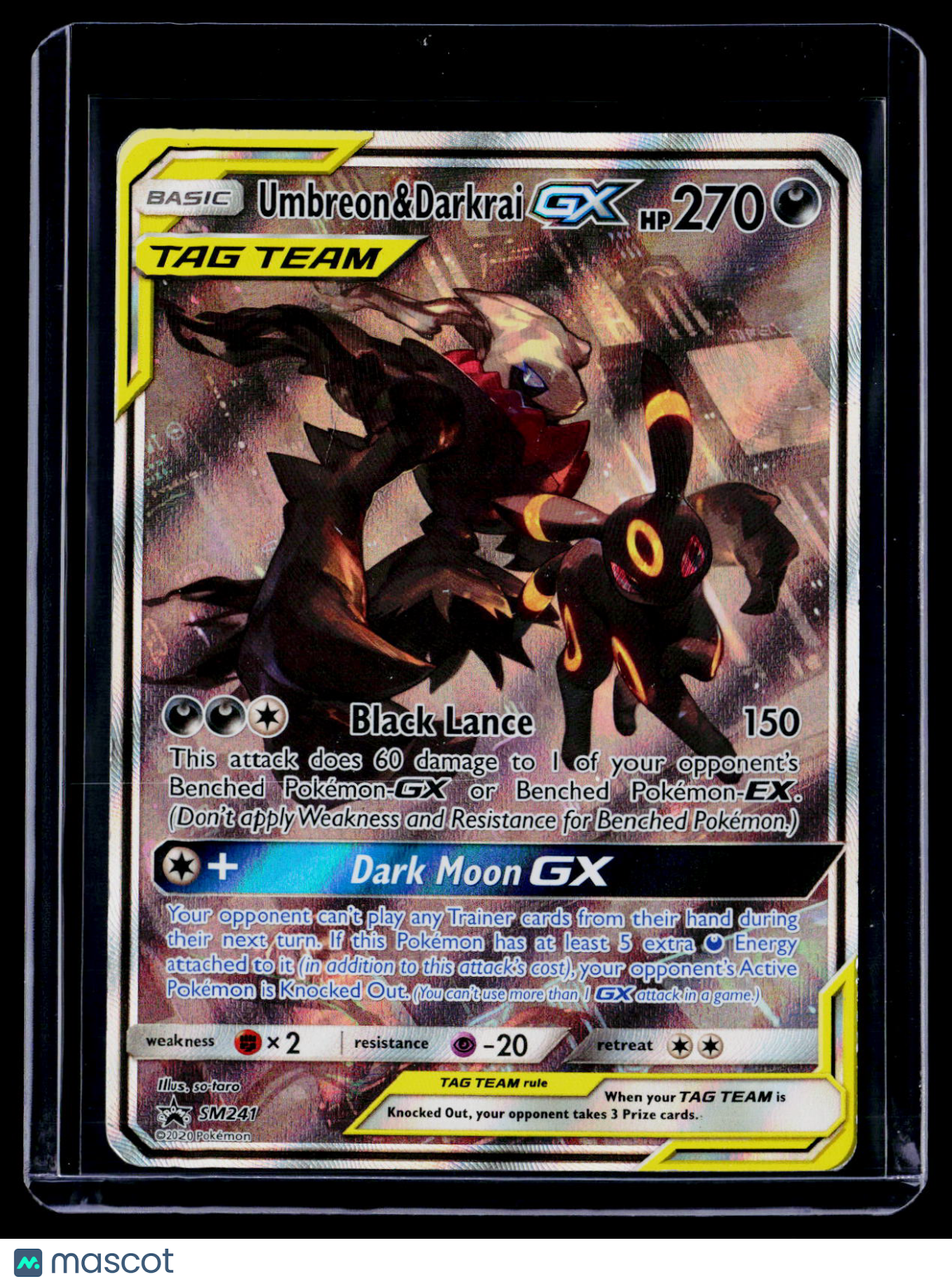 Pokemon Umbreon & Darkrai GX SM241 Promo