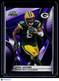 2025 Topps Chrome Black Josh Jacobs Purple Refractor 72/75