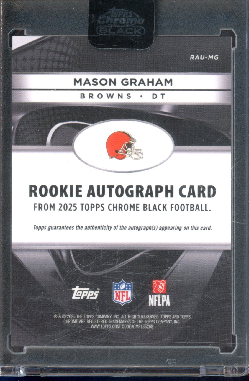2025 Topps Chrome Black Mason Graham Rookie Auto RC
