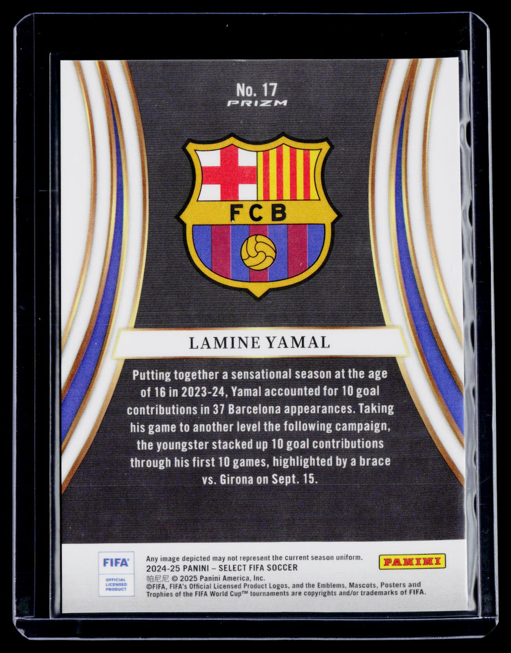 2024-25 Select Lamine Yamal Silver Prizm Equalizers