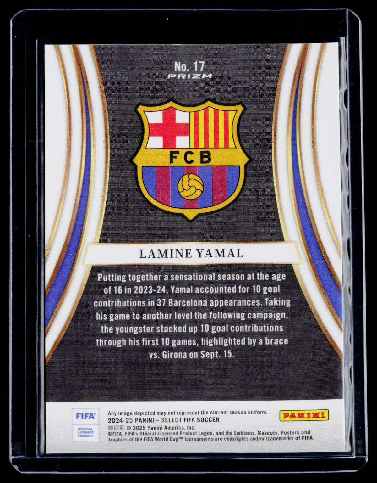 2024-25 Select Lamine Yamal Silver Prizm Equalizers