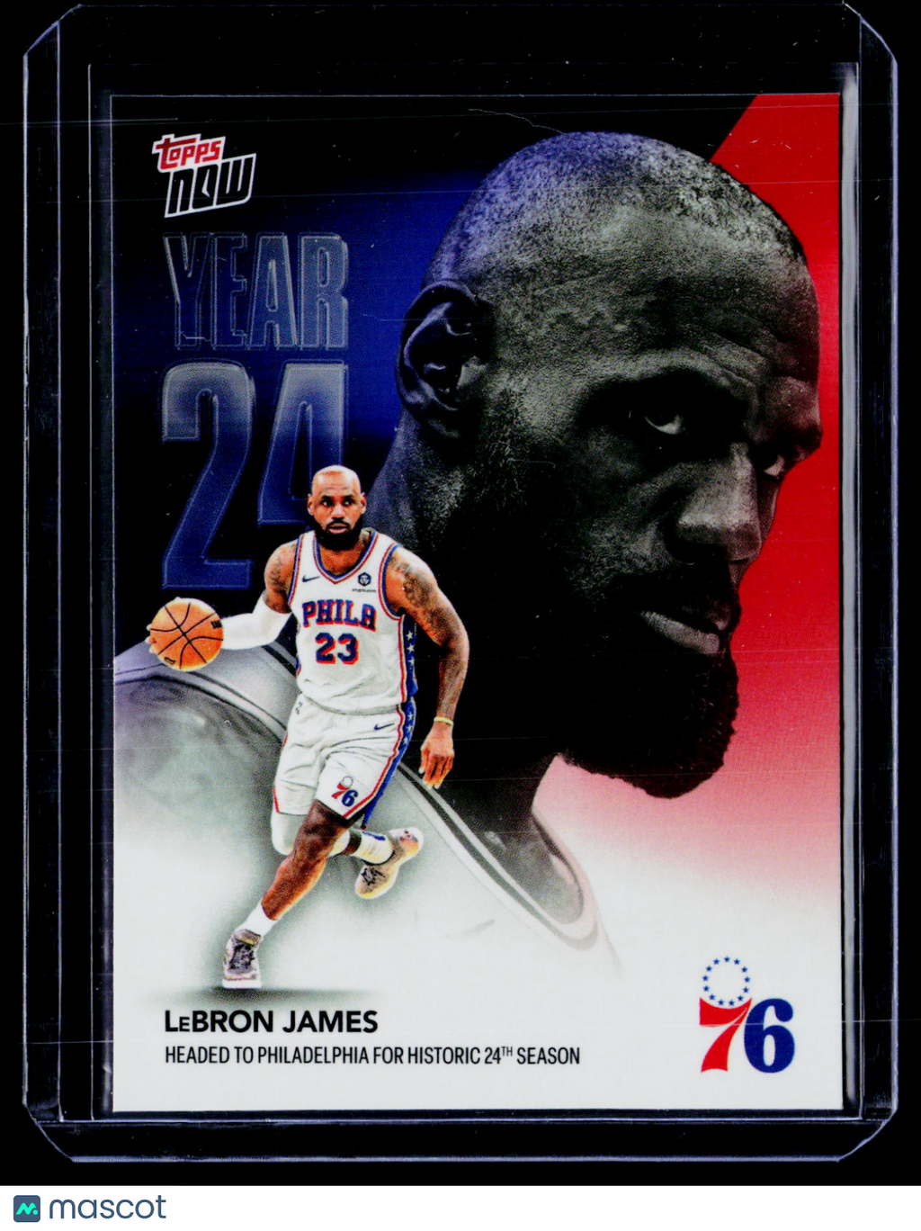 2026 Topps Now LeBron James Year 24 Philadelphia 76ers 053