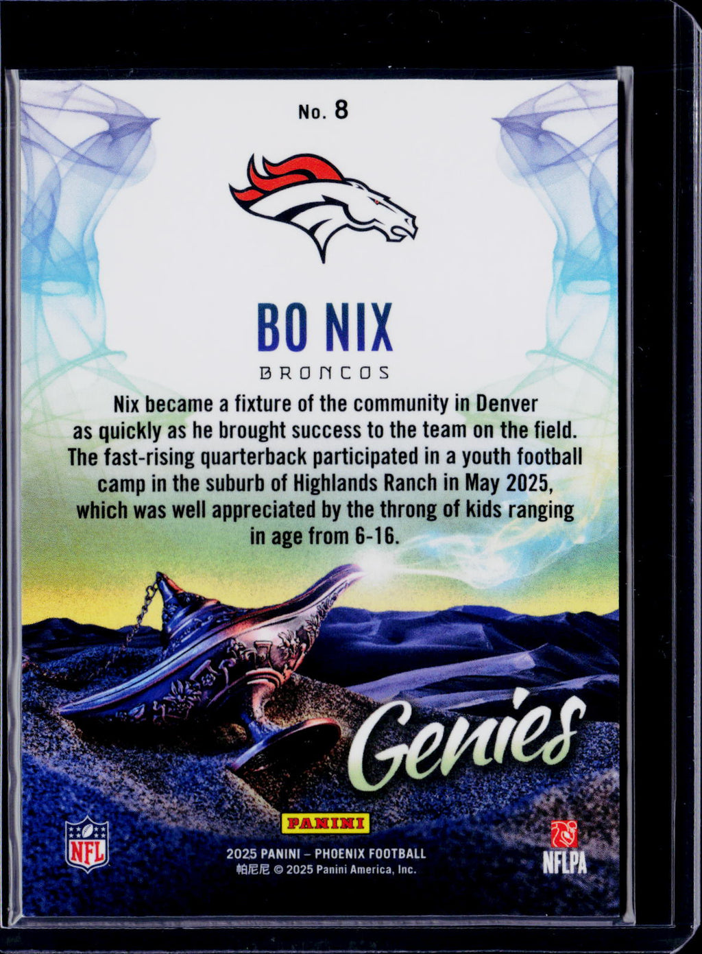 2025 Phoenix Bo Nix Genies
