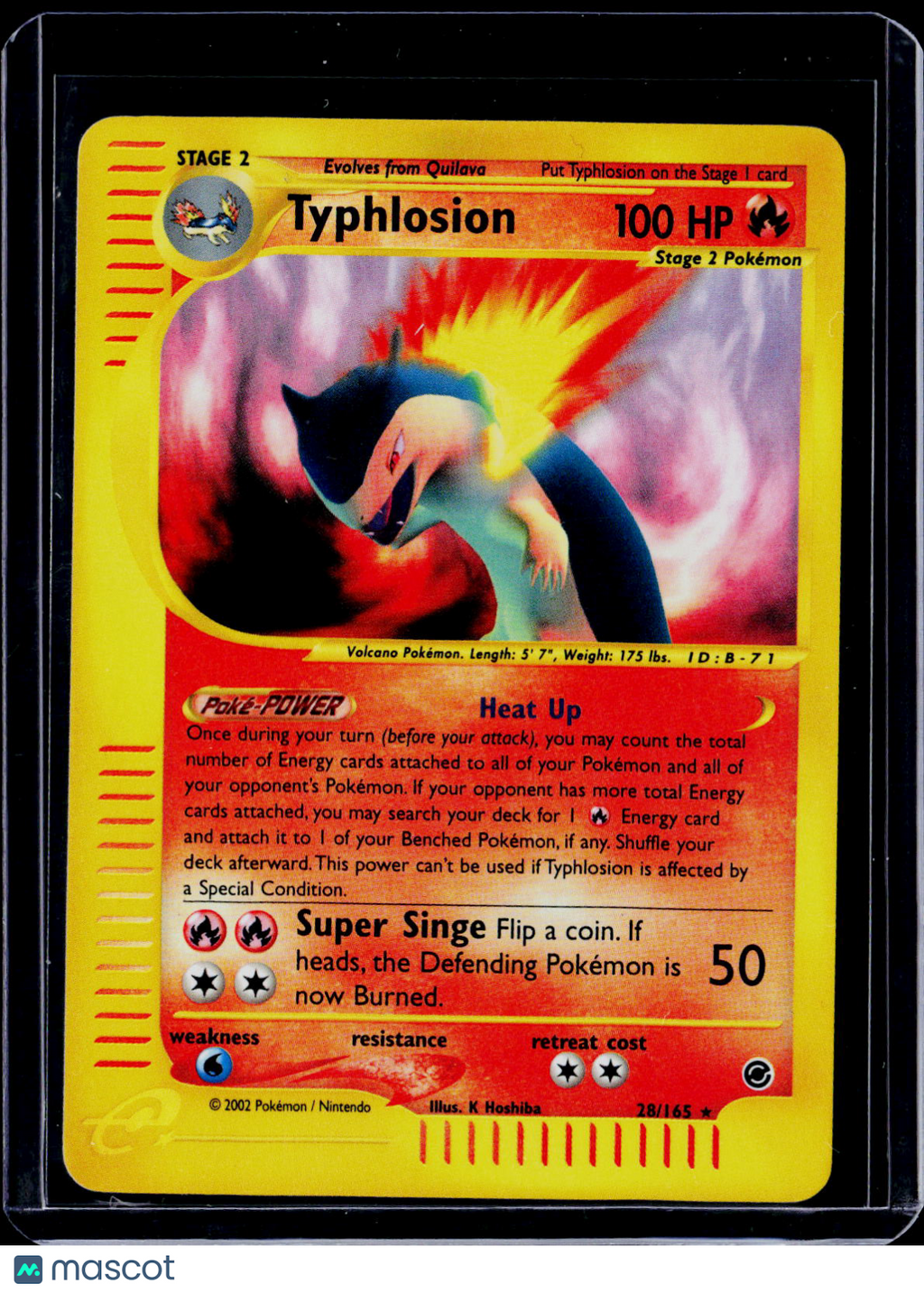 Pokemon Typhlosion 28 165