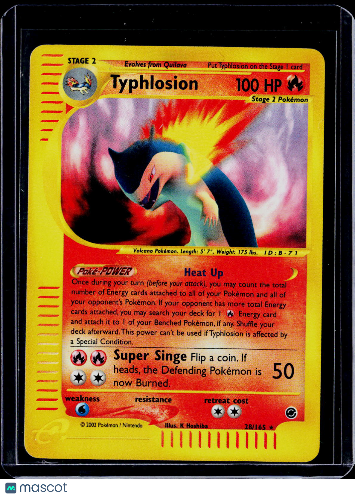 Pokemon Typhlosion 28 165