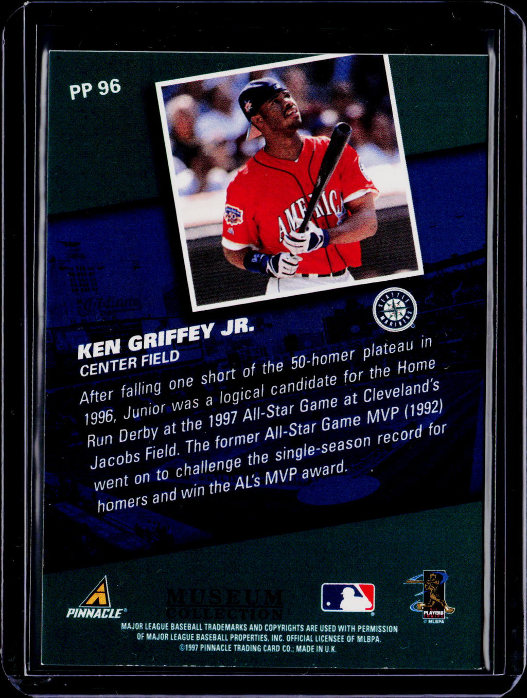 1997 Pinnacle Ken Griffey Jr. Goin Jake Museum Collection