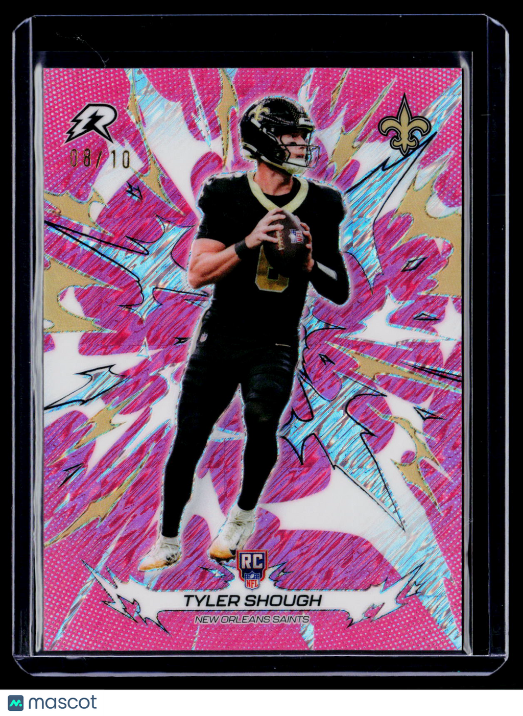 2025 Topps Resurgence Tyler Shough Rookie Pink Power Surge 8/10 RC