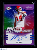 2025 Absolute Matt Araiza Purple Spectrum Signatures Auto 2/5