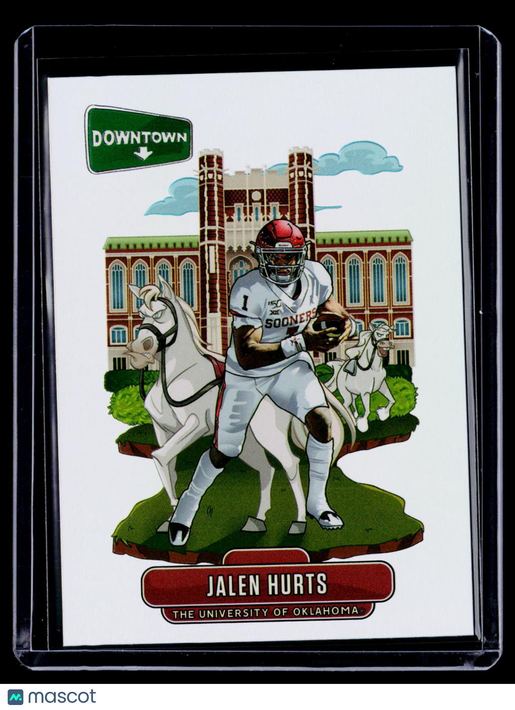 2020 Collegiate Chronicles Jalen Hurts Rookie Downtown Case Hit