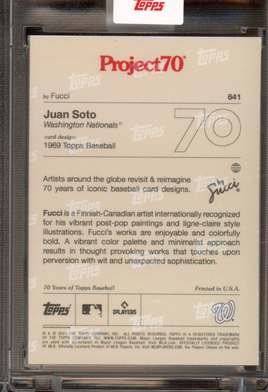 2021 Topps Project 70 Juan Soto Fucci 641