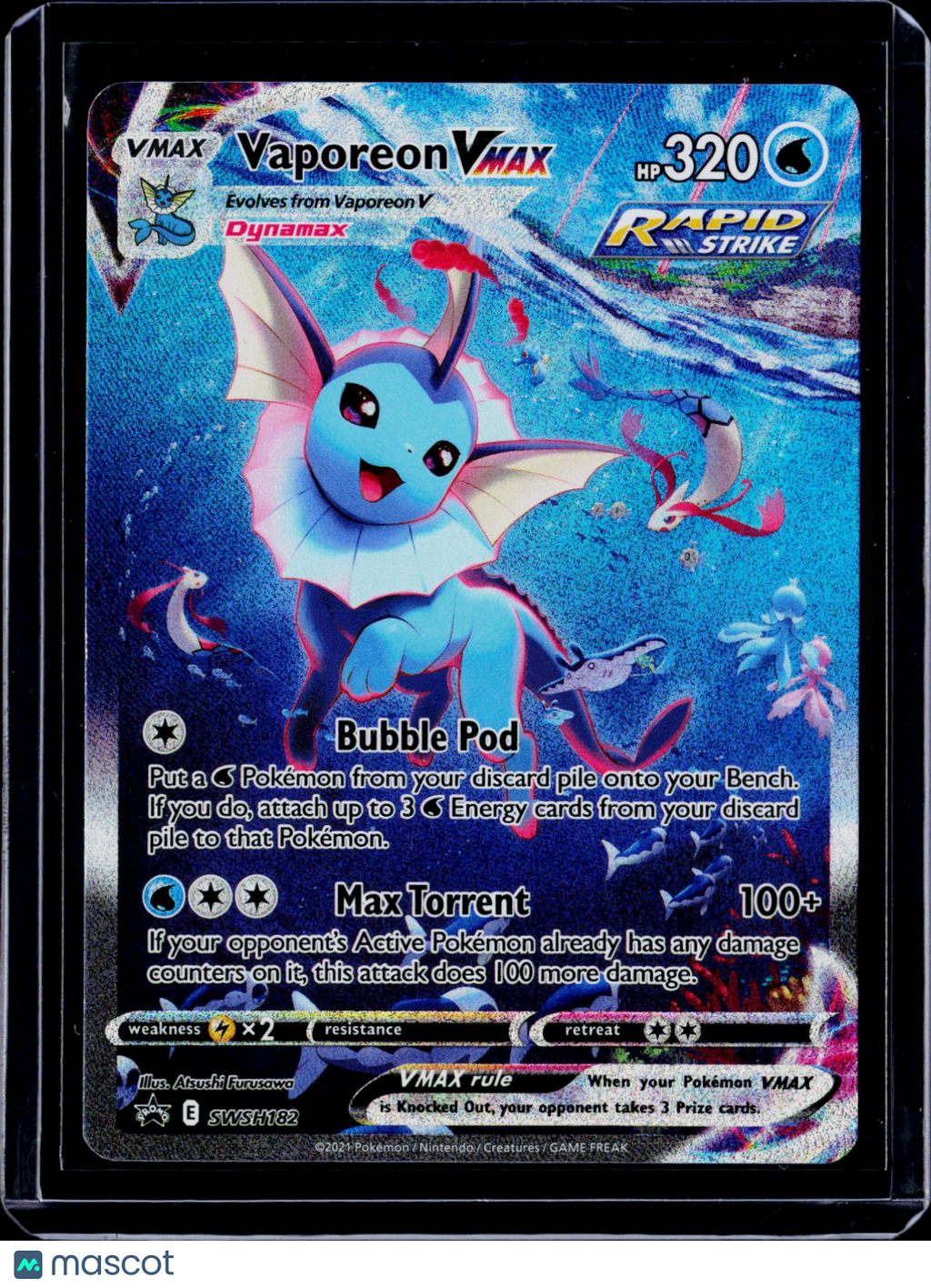Pokemon Vaporeon VMAX SWSH182 Promo