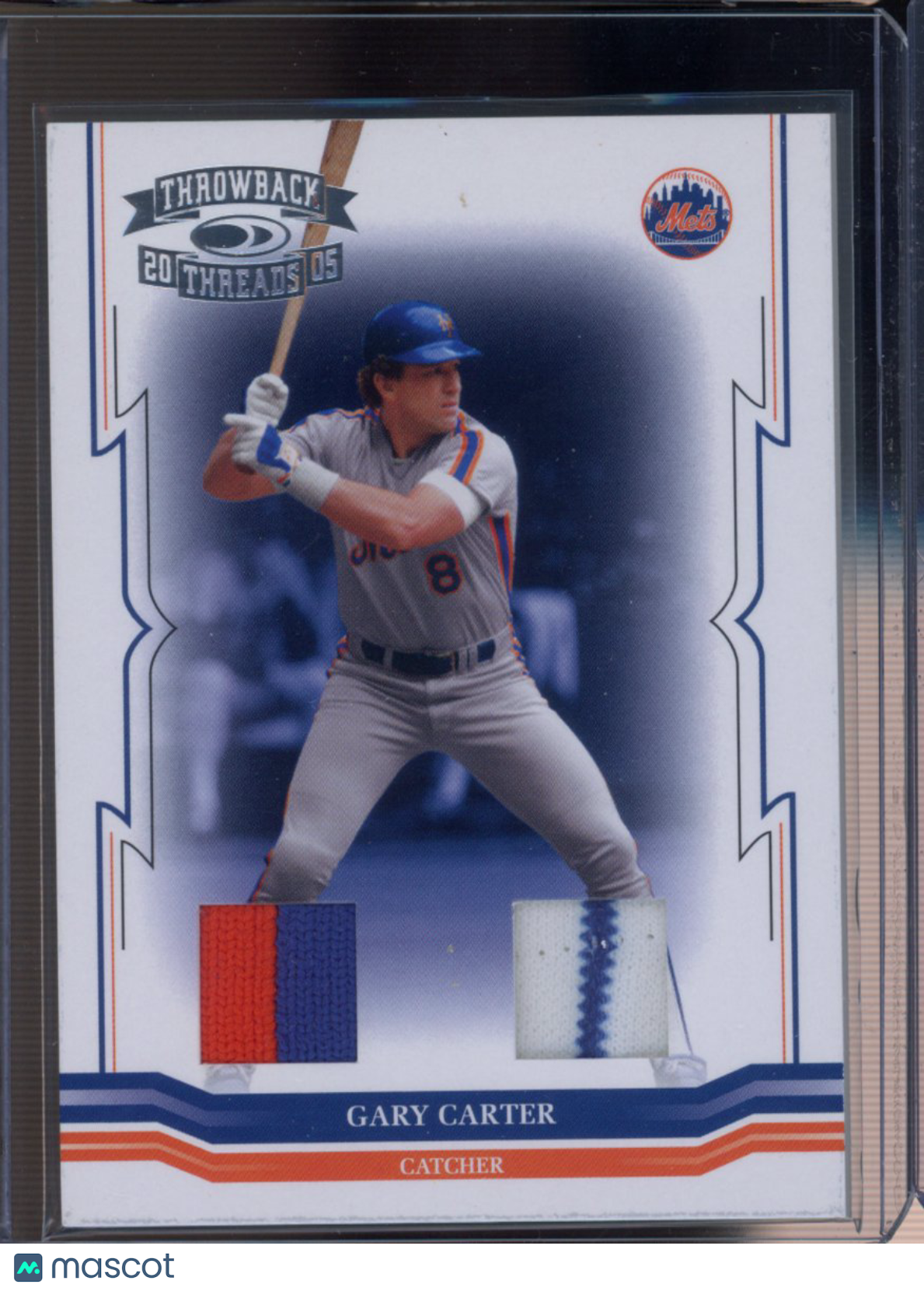 2005 Donruss Gary Carter Champions Throwback Threads Patch 24/25