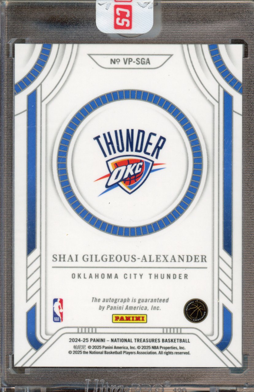 2024-25 National Treasures Shai Gilgeous-Alexander Viewpoint Signatures 3/8