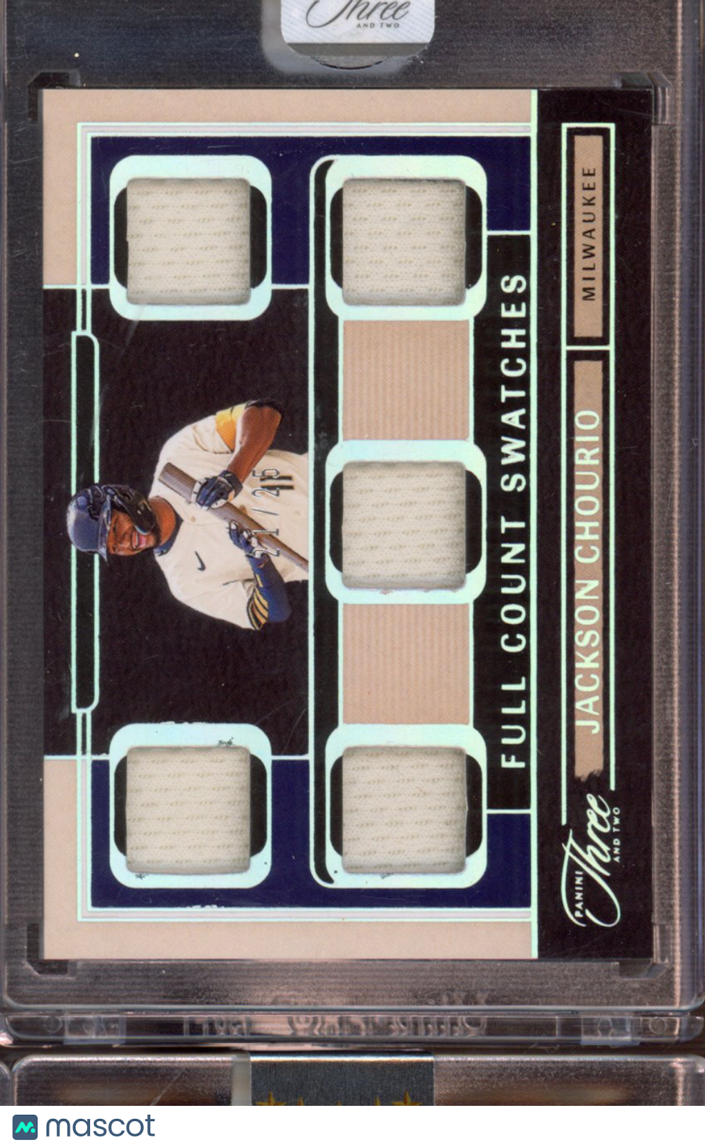 2025 Panini Three And Two Baseball Jackson Chourio Full Count Swatches /25