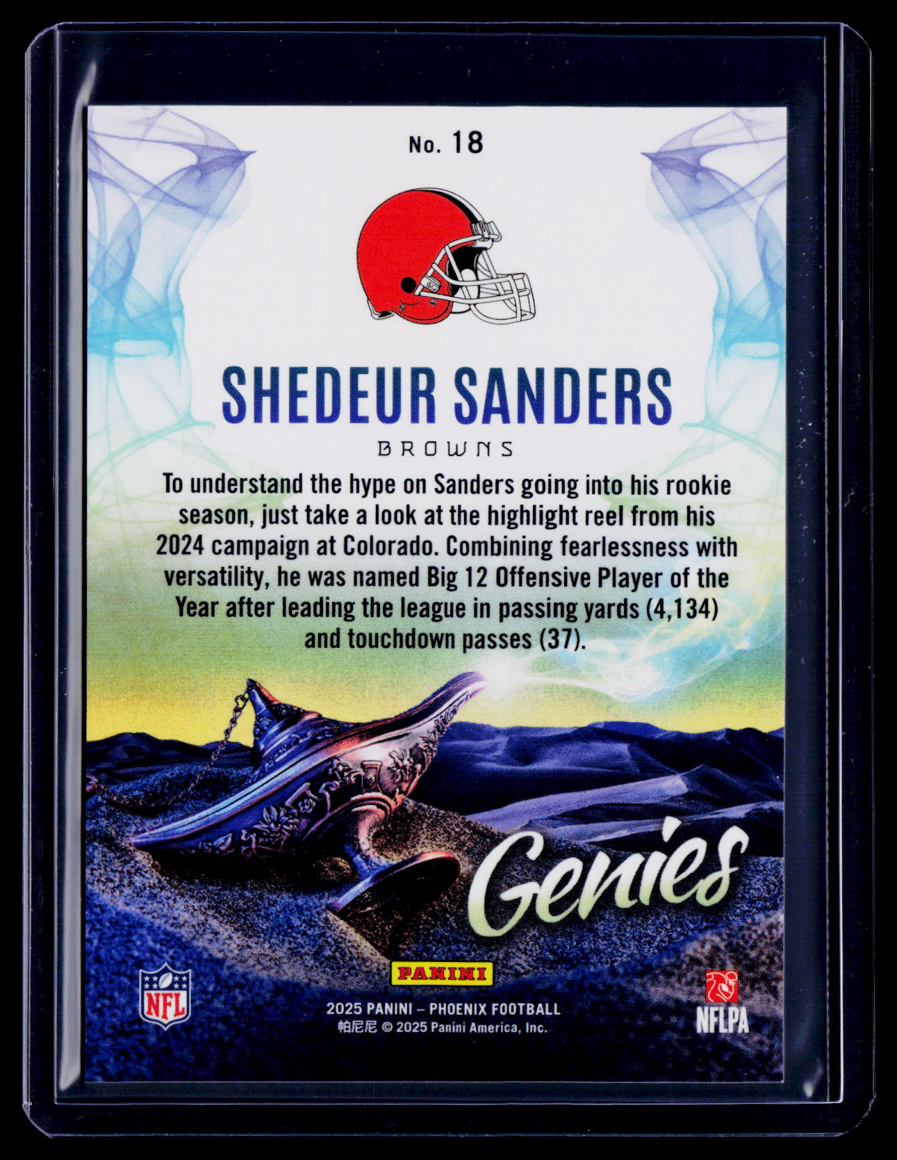 2025 Phoenix Shedeur Sanders Rookie Genies Case Hit RC