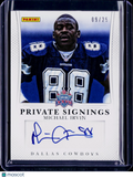 2013 Panini Michael Irvin Private Signings 09/25