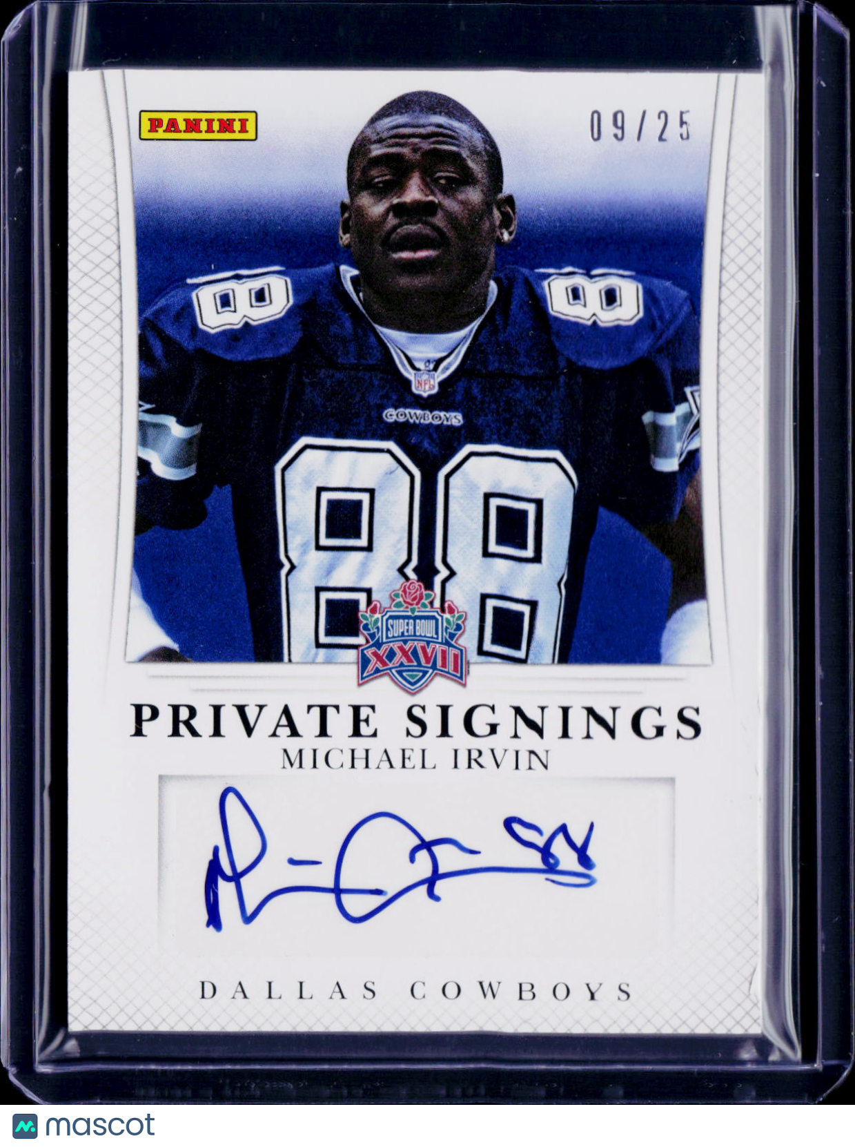 2013 Panini Michael Irvin Private Signings 09/25