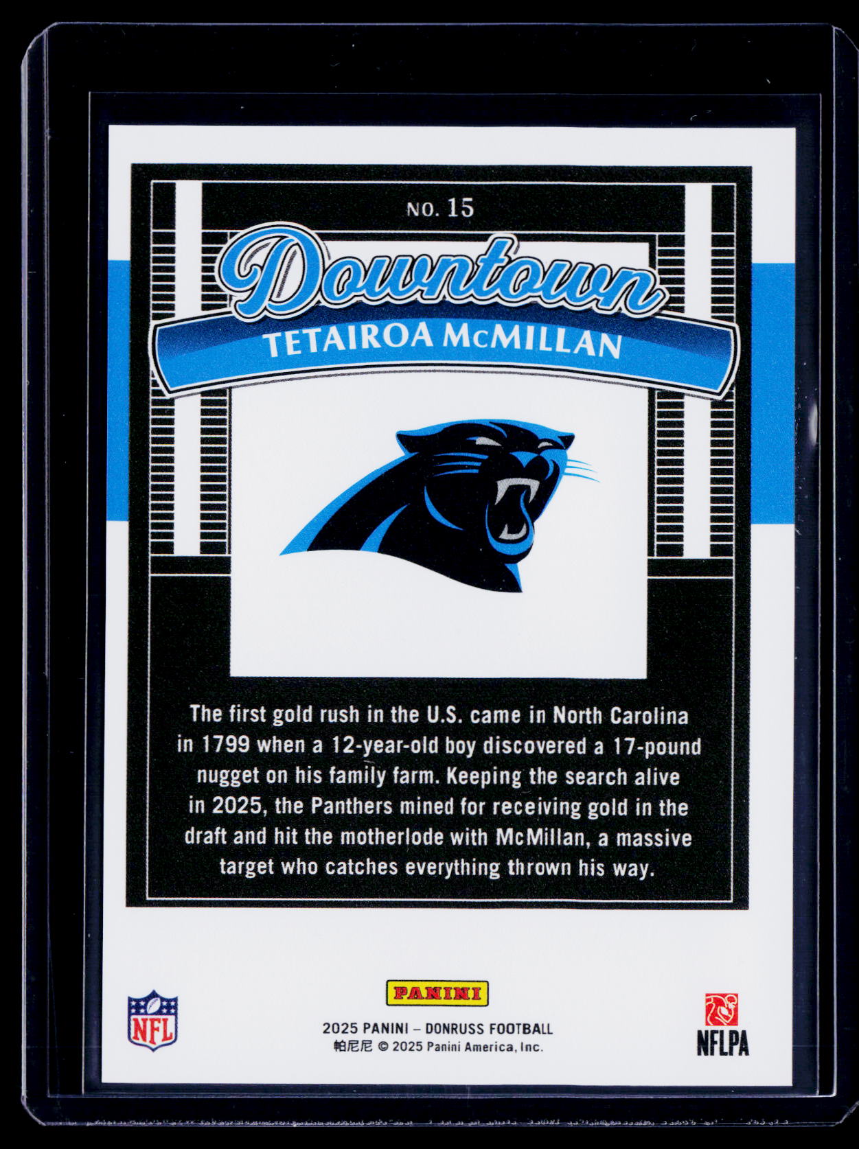 2025 Donruss Optic Tetairoa McMillan Rookie Downtown RC