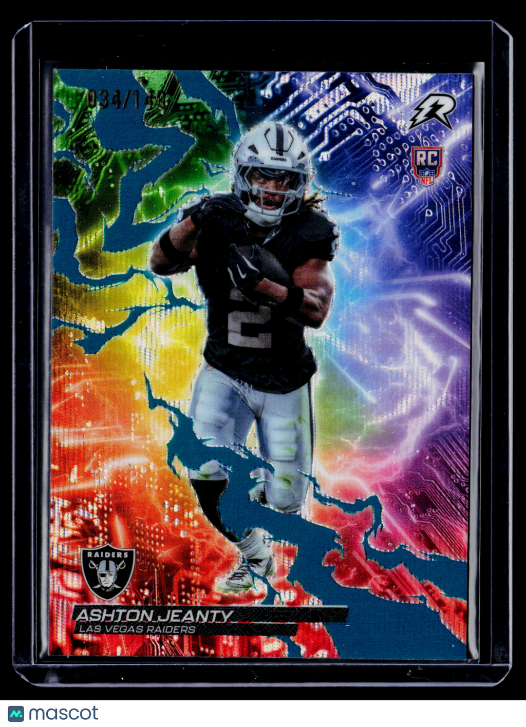 2025 Topps Resurgence Ashton Jeanty Rookie Teal Surge Circuit Breakers 34/149