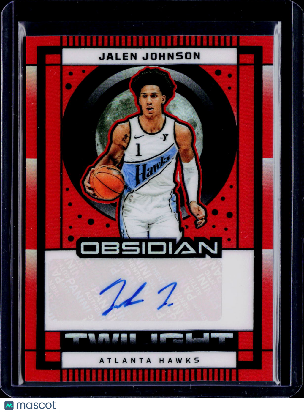 2024 Obsidian Jalen Johnson Electric Etch Orange Auto 06/99