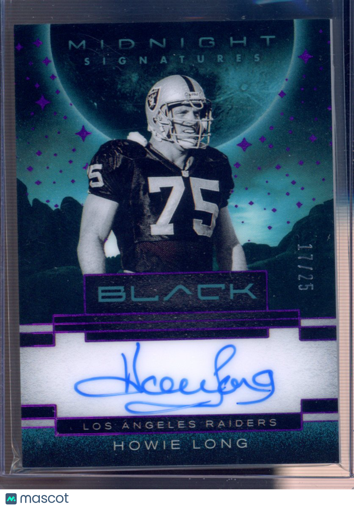 2025 Black Howie Long Midnight Signatures 17/25