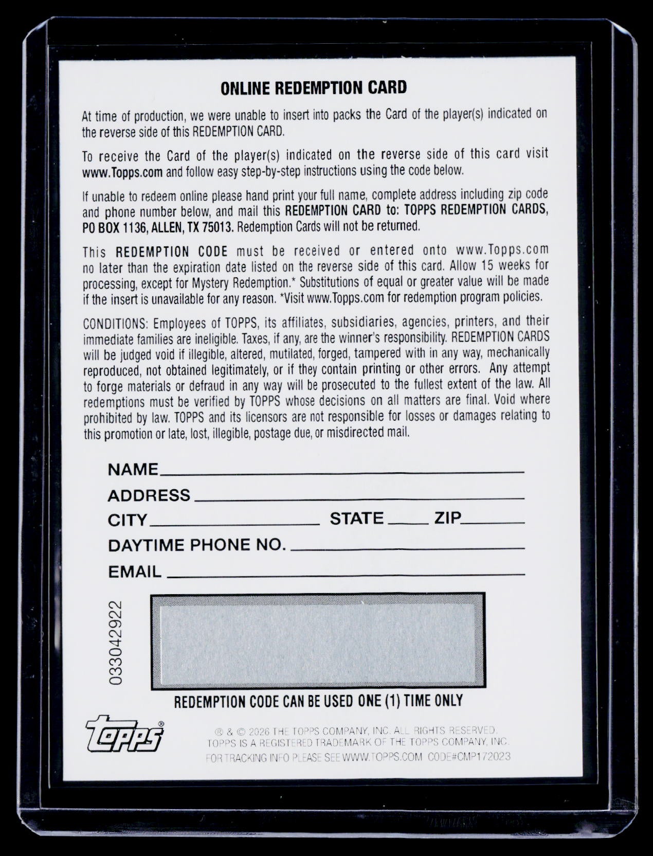 2025 Topps Resurgence Omarion Hampton Black & White Parallel Auto REDMPTION