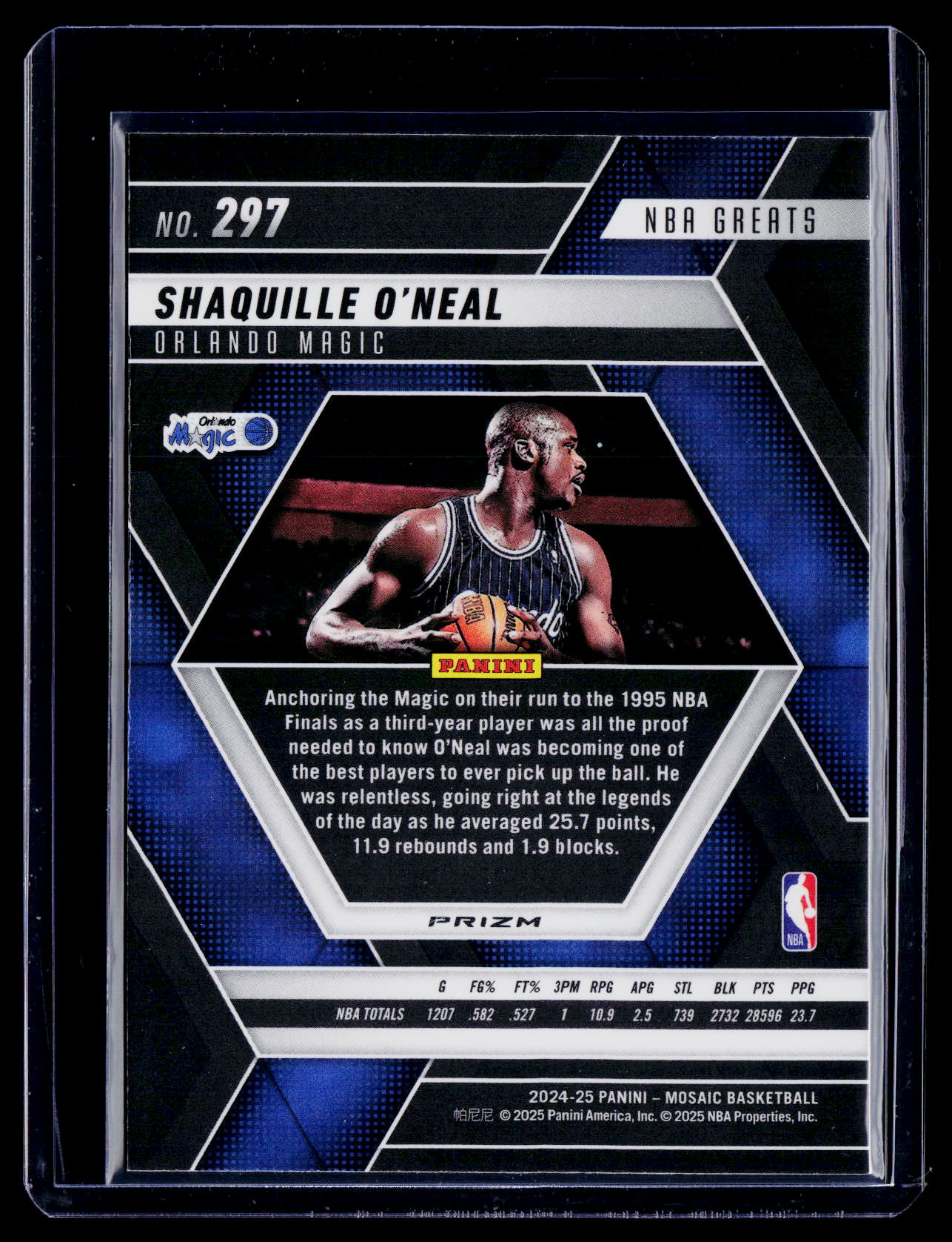 2024-25 Mosaic Shaquille O'Neal NBA Greats Genesis