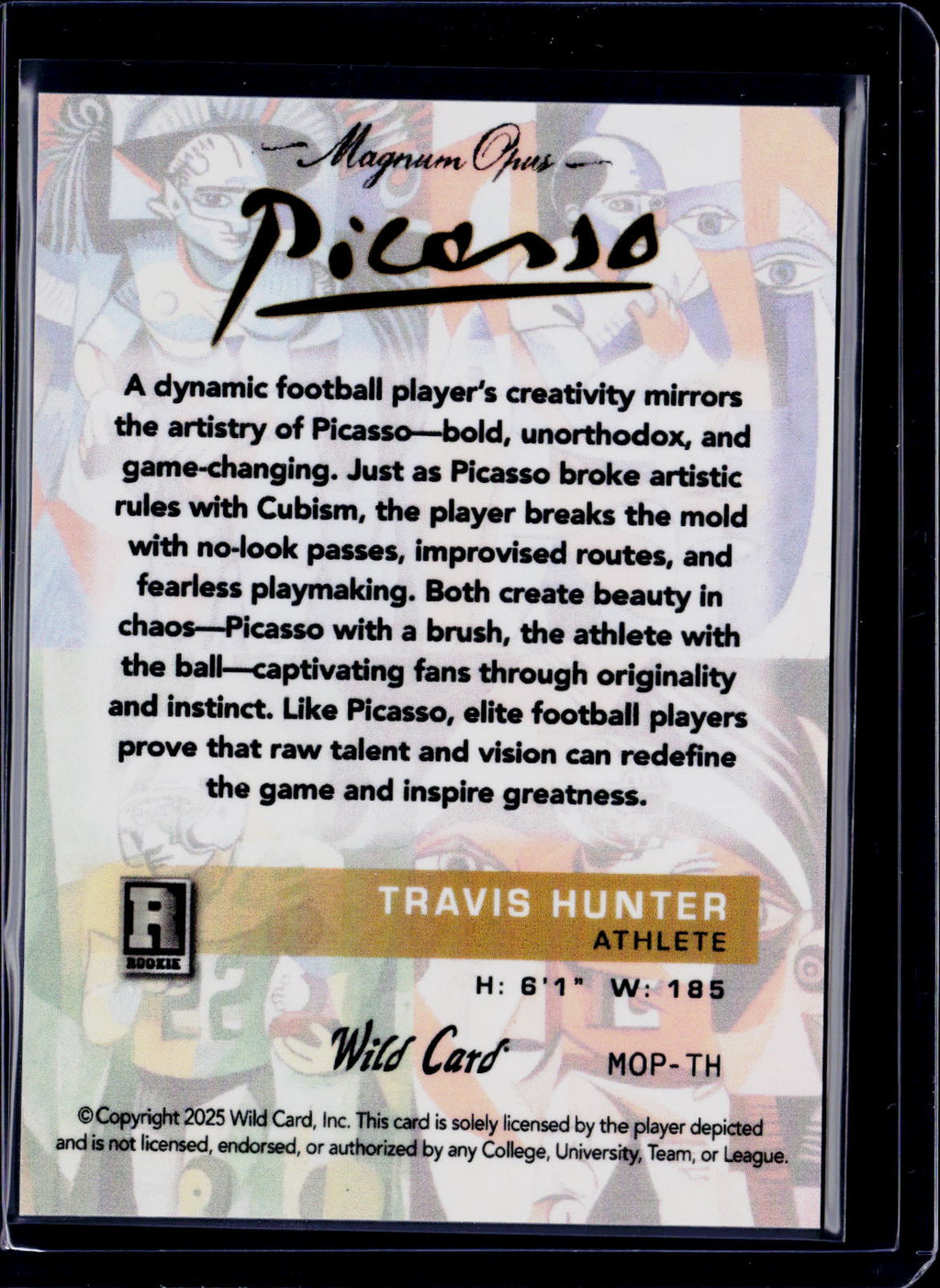 2025 Wild Card Travis Hunter Picaso 1/1