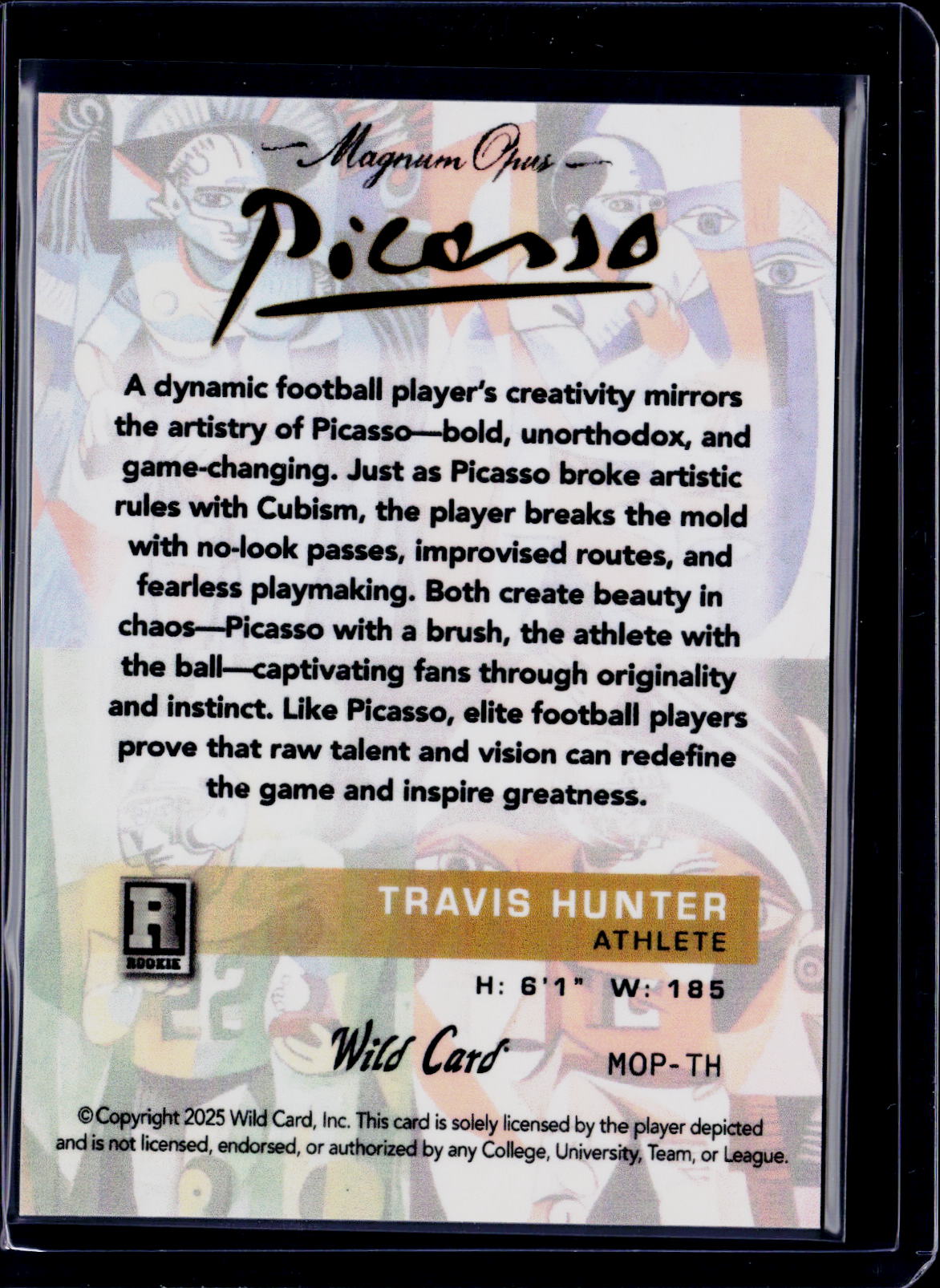 2025 Wild Card Travis Hunter Picaso 1/1