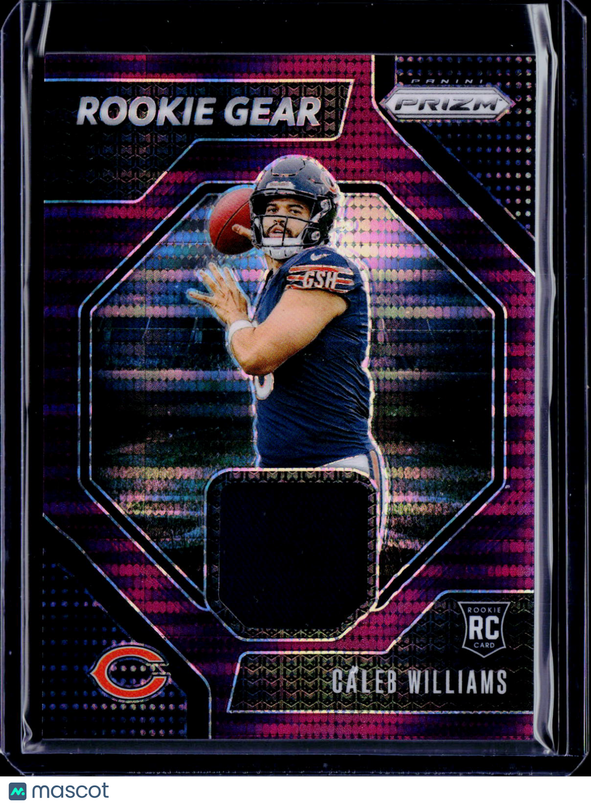 2024 Prizm Caleb Williams Rookie Gear Purple Pulsar Patch