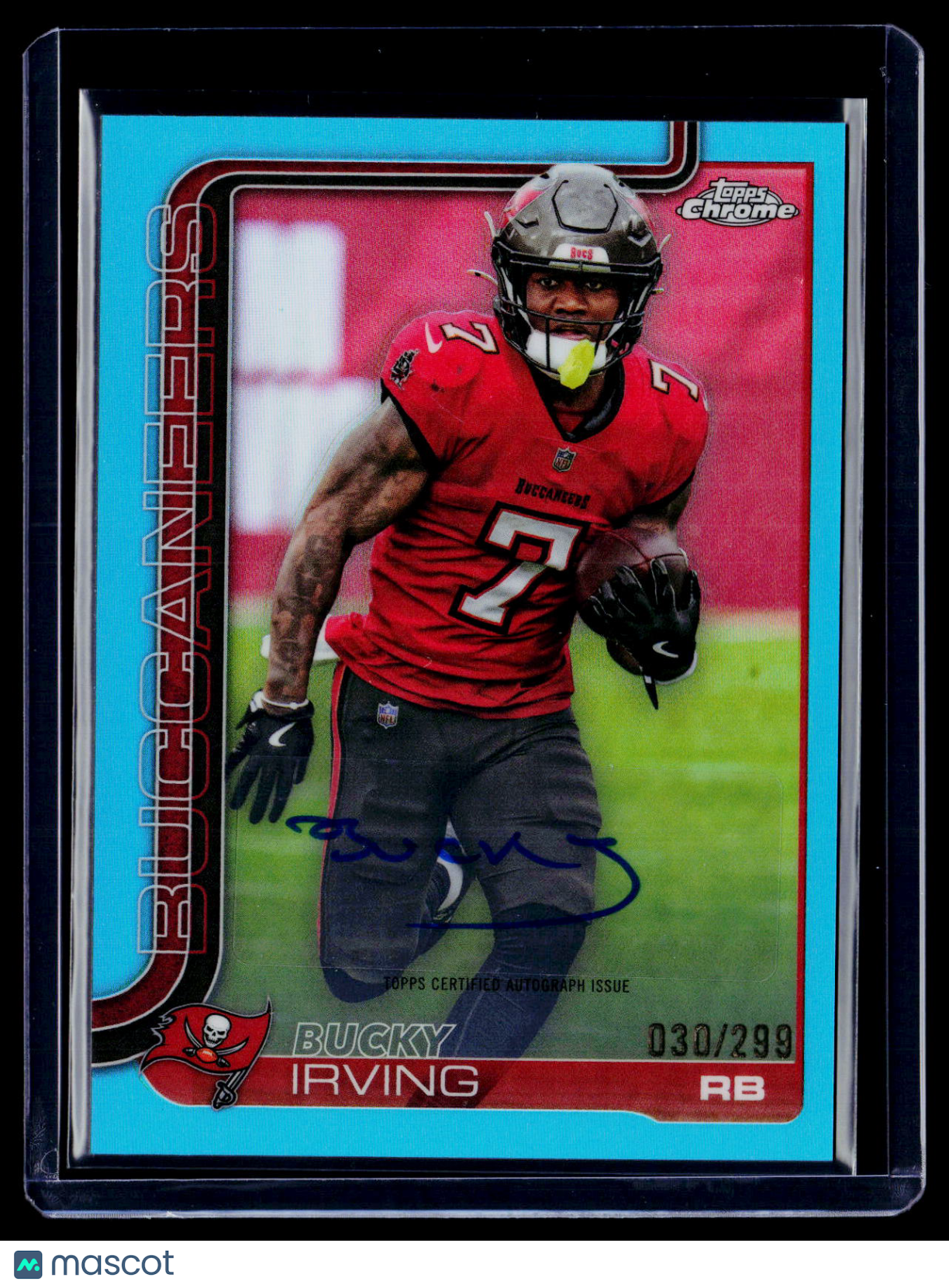 2025 Topps Chrome Bucky Irving Teal Auto 30/299