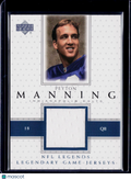 2001 Upper Deck Peyton Manning Legendary Game Jerseys Patch
