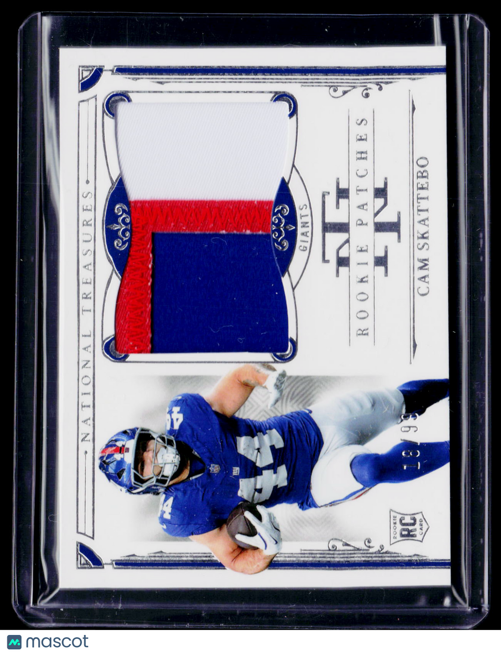 2025 National Treasures Cam Skattebo Rookie Patch 18/99 RC