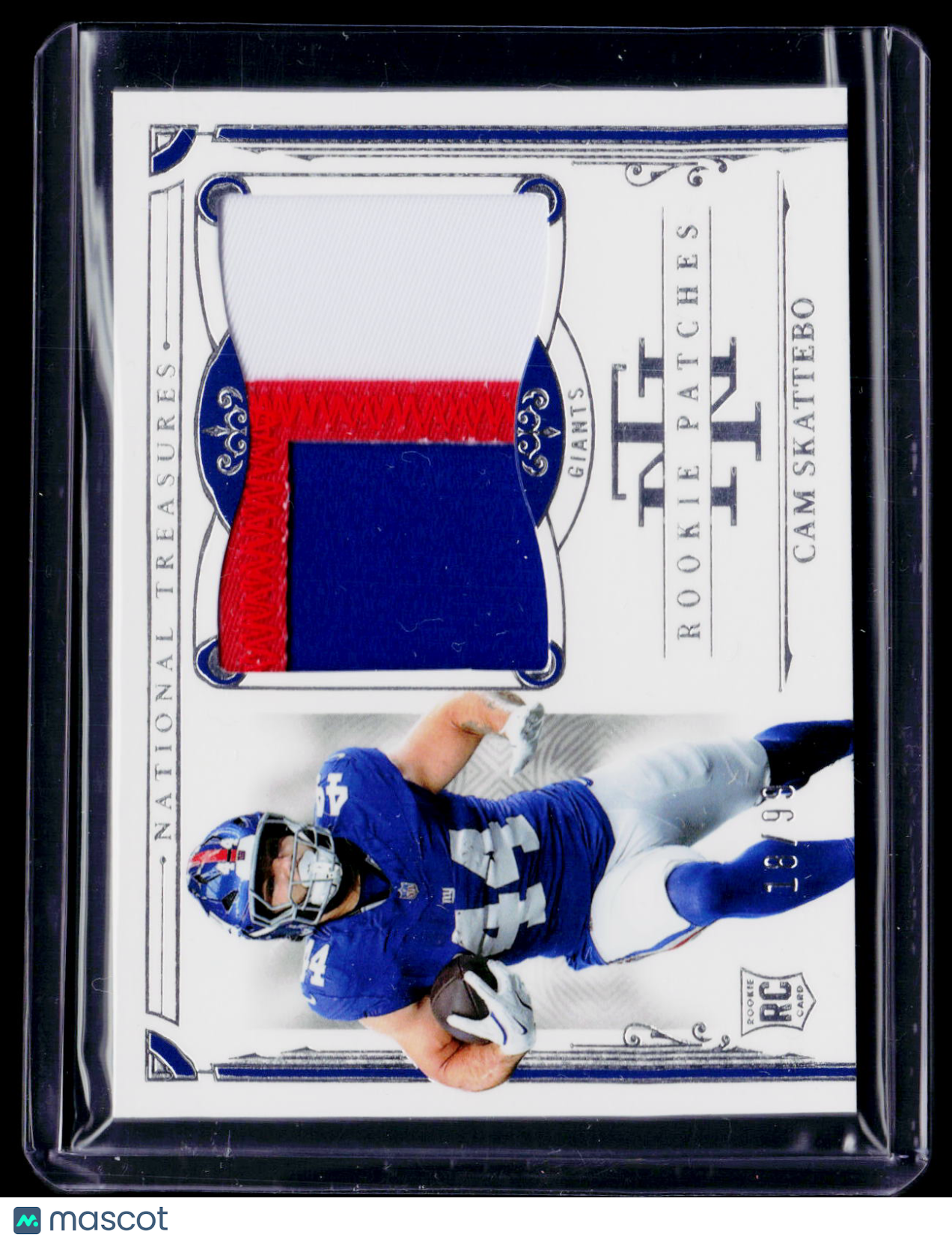 2025 National Treasures Cam Skattebo Rookie Patch 18/99 RC