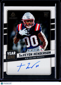 2025 Panini Luminance TreVeyon Henderson Rookie Year One Auto RC